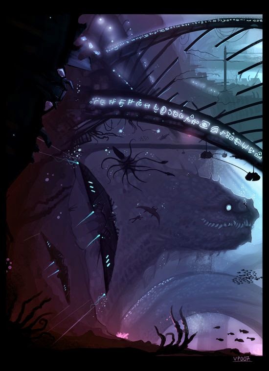 Dragões, monstros gigantes e deuses ancestrais nas ilustrações de fantasia de Natalia Ponce Natalia Ponce VampirePrincess007 deviantart ilustração fantasia dragões monstros gigantes
