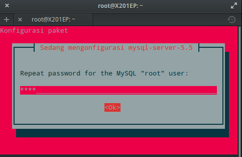 Instal MySQL dan phpMyAdmin : Ulangi Kata Sandi MySQL (ROOT) Instal MySQL dan phpMyAdmin : Ulangi Kata Sandi MySQL (ROOT)