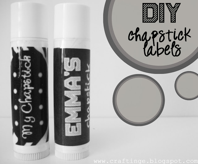 Crafting {E} DIY Chapstick Labels