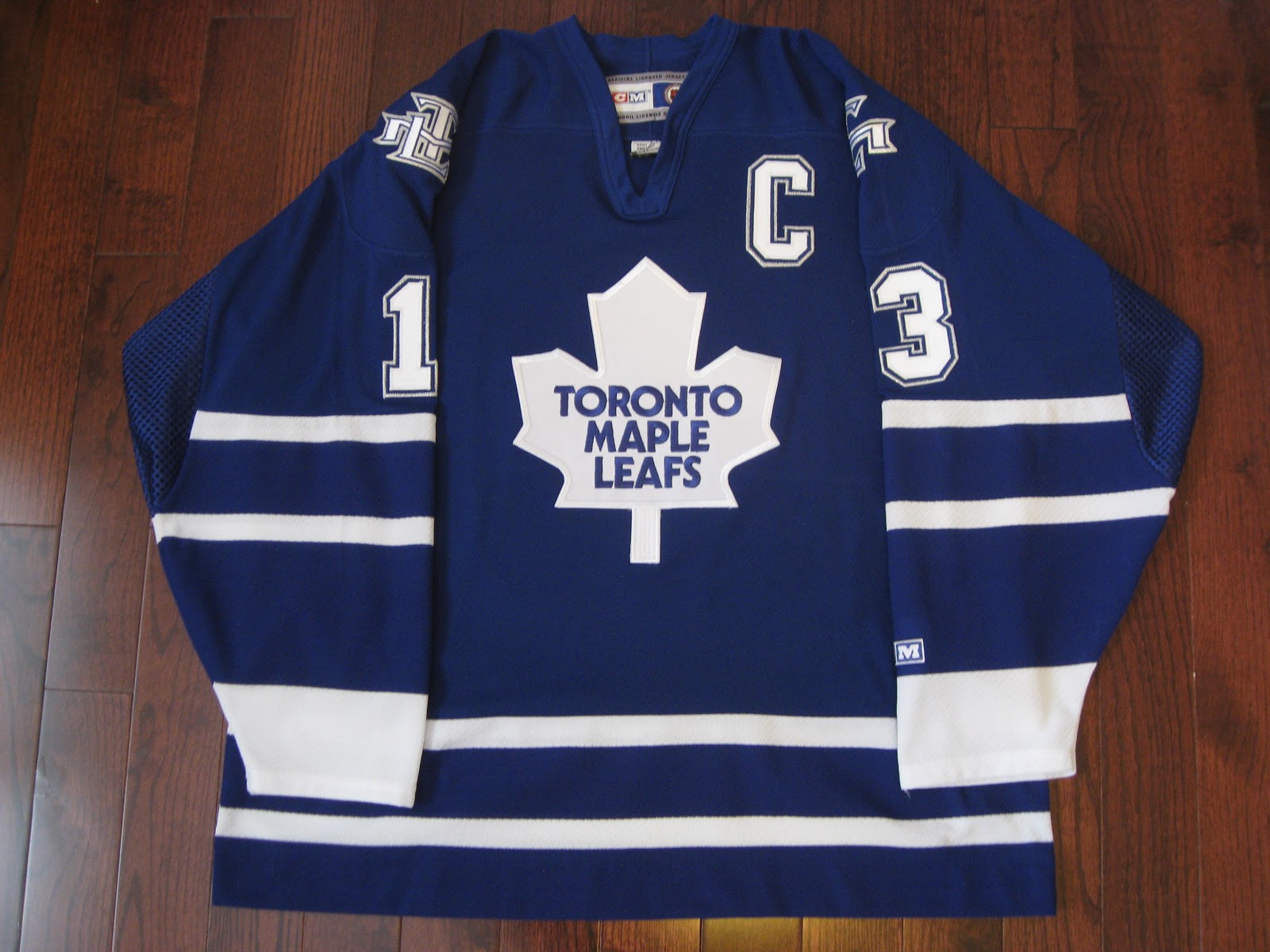 Lot Detail - Eric Lindros - Signed Toronto Maple Leafs Blue CCM Jersey