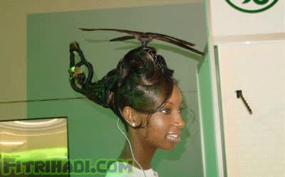 gaya rambut helikopter lady gaga