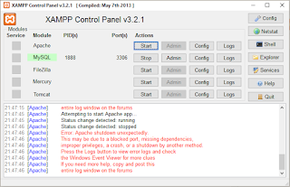 Xampp adalah paket instalasi perangkat lunak open source yang pada umumnya digunakan oleh Mengatasi Apache dan MySQL Xampp Error Tidak Bisa Running
