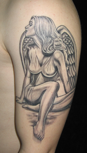 Not all angels tattoos designs 