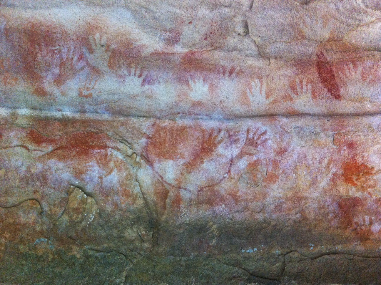 kensbigbackyard Red Hands Cave walk