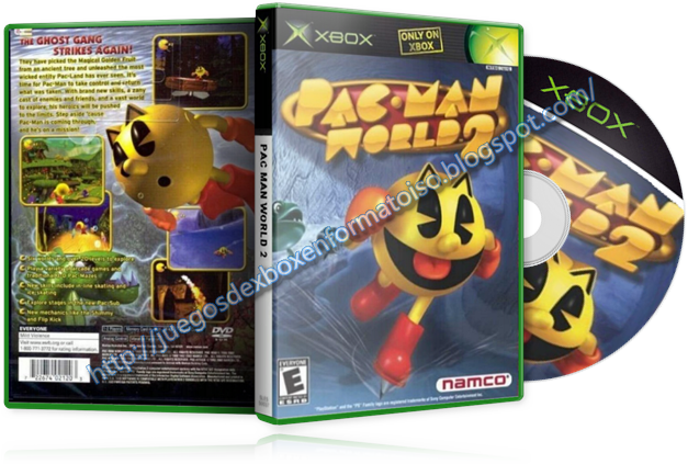 Cual fue el primer cartucho que aventuraste? Pac_Man_World_2+-++%255Bcover+xbox+3D+-+by+perfect7726%255D+%252B+Glass