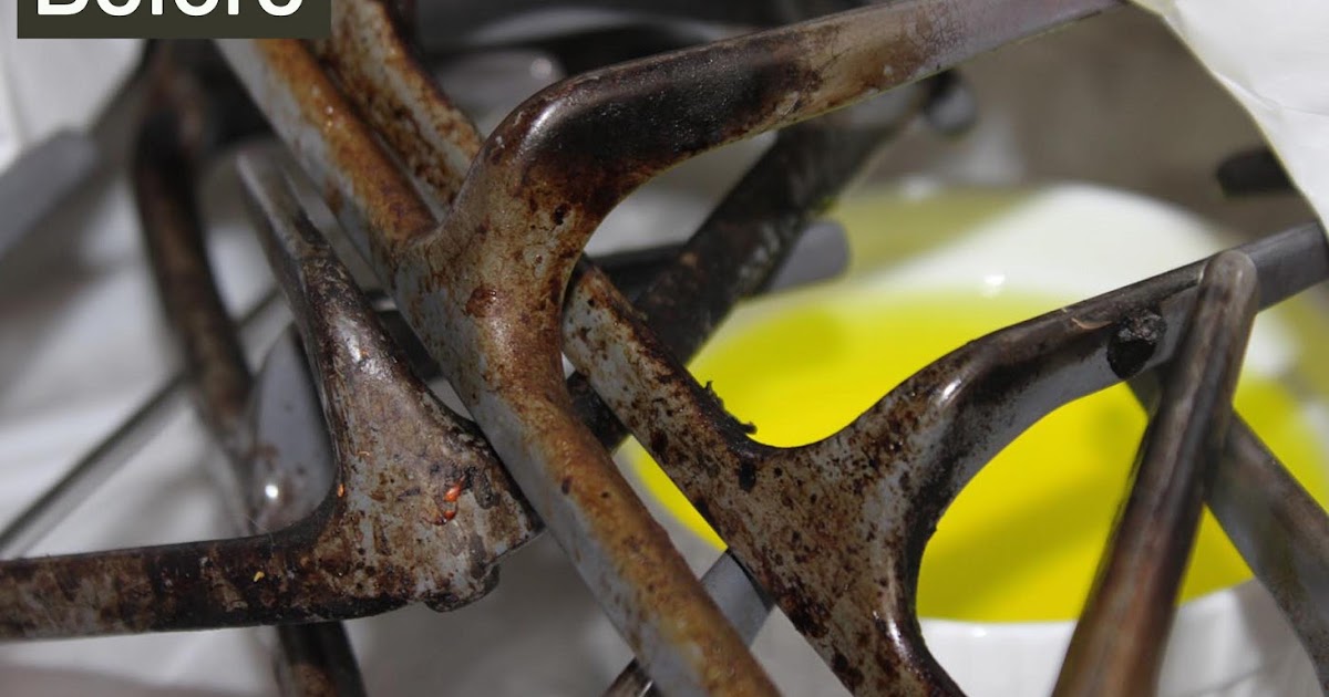 My Great Challenge How to clean your stove grates using ammonia