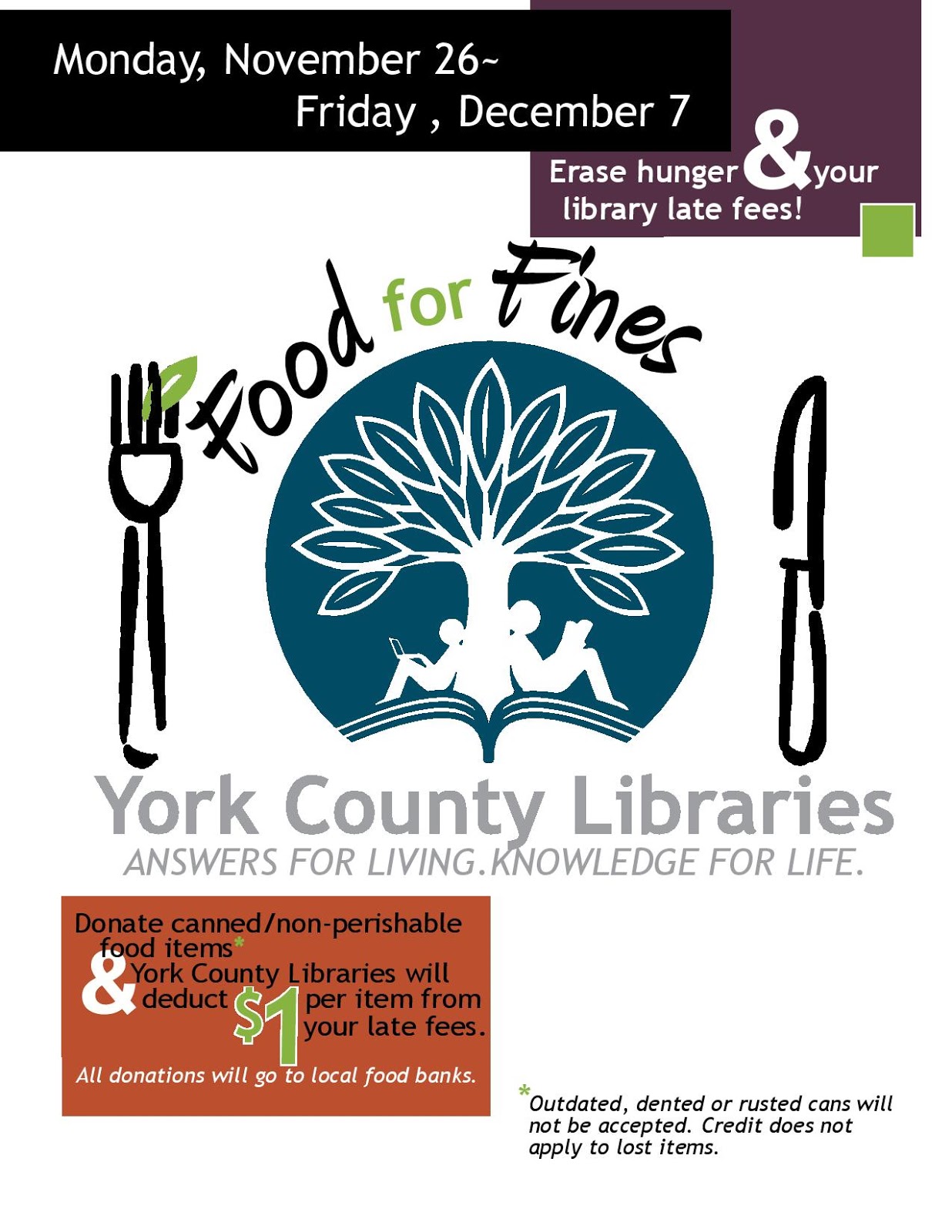 Libraries Collecting NonPerishable Items for Food Pantries It is All