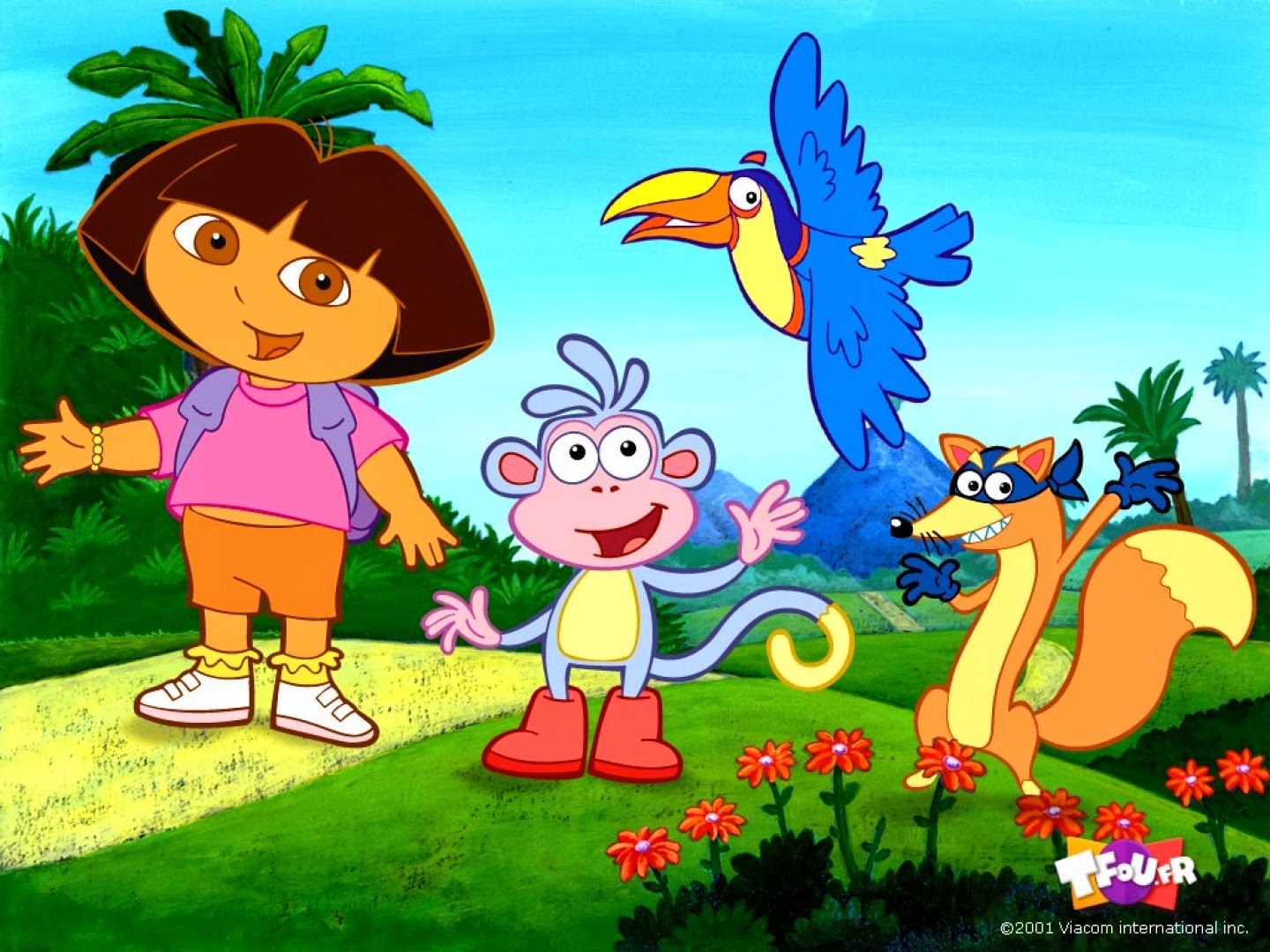 La pequeña Dora, en compañía de sus amigos hará las delicias de los niños. 
