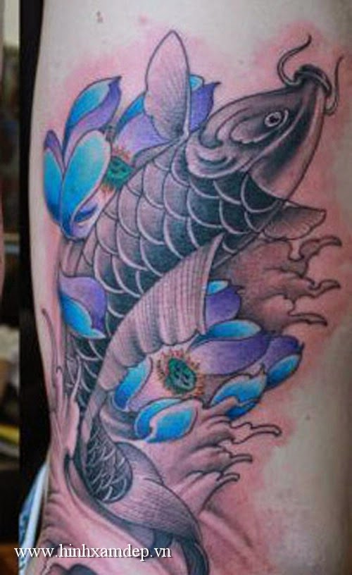 Hình xăm cá chép đẹp - 23