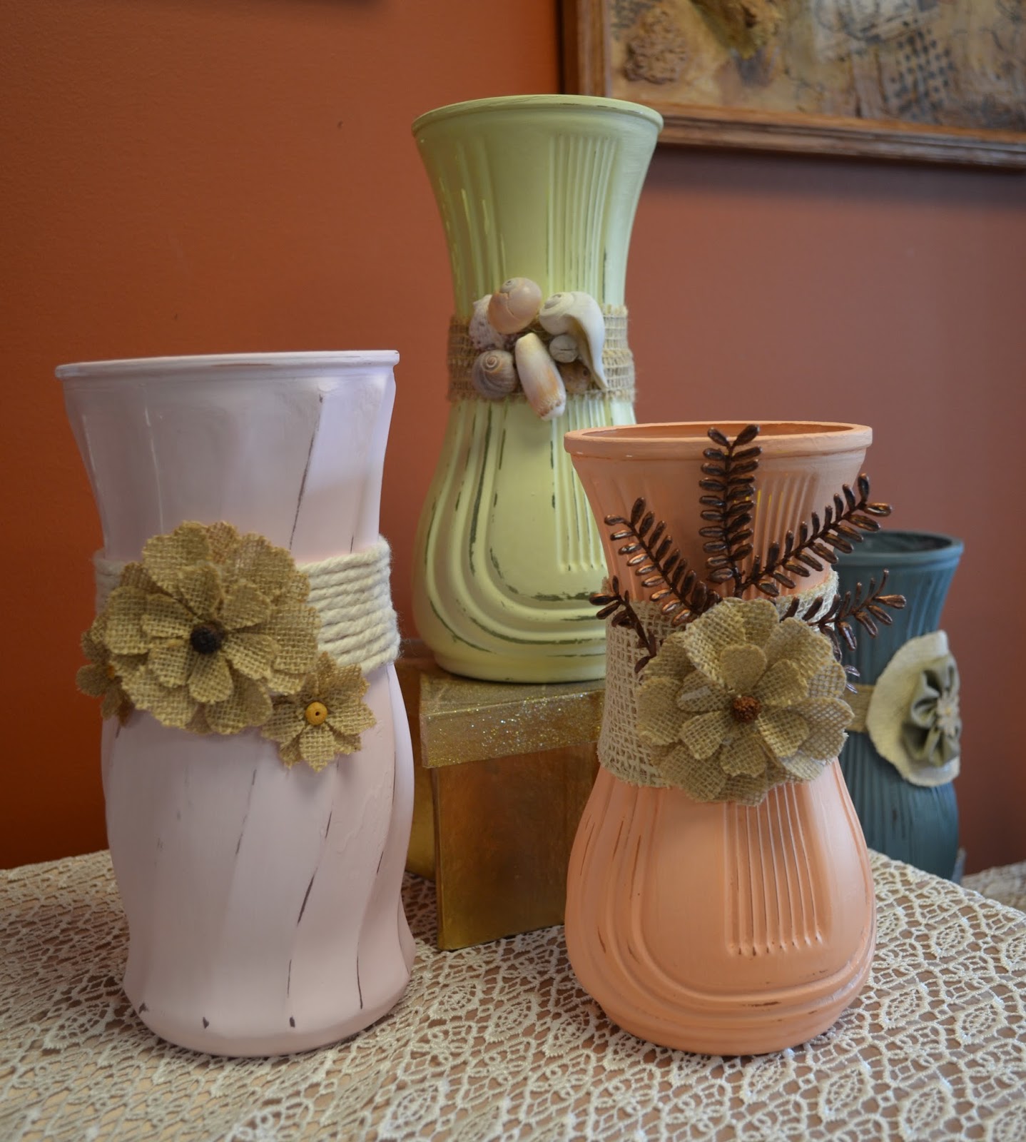 We Care Arts Chalk Vases and Sugar Scrubs in Mason Jars in our Gift Shop