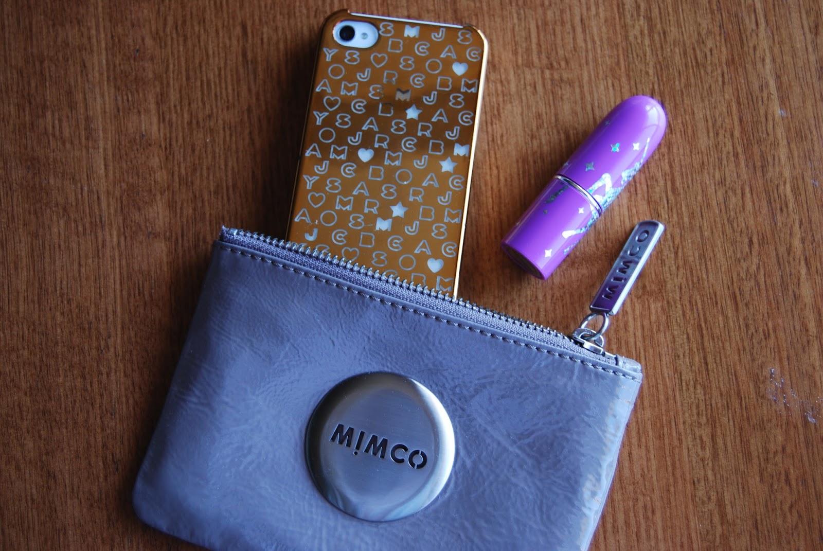 mimco green pouch