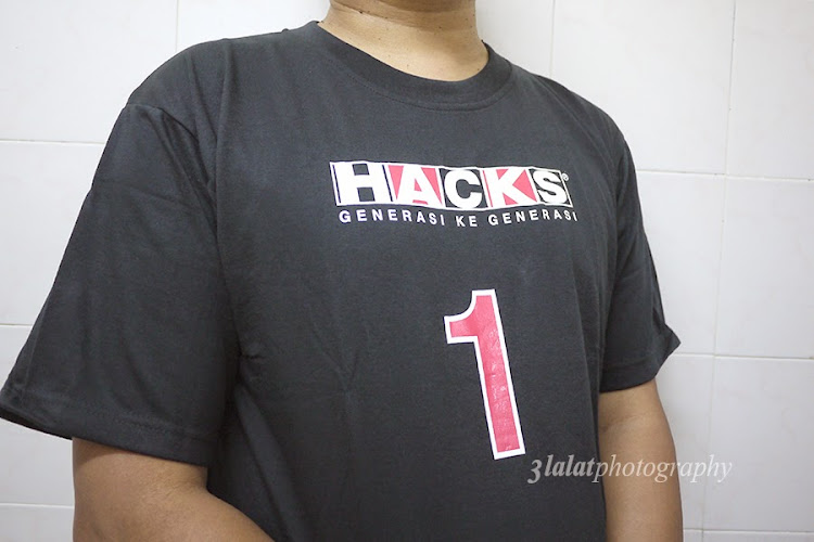 Me and my new Hacks t-shirt