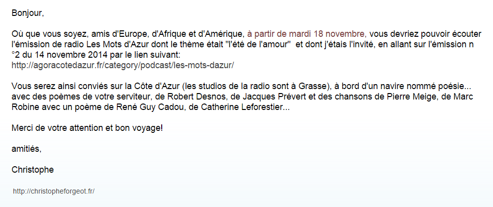 Il vous rencontrera ici