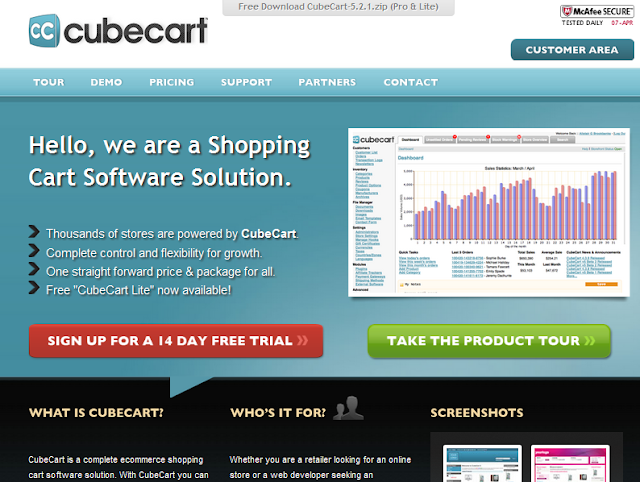 Cube cart cms