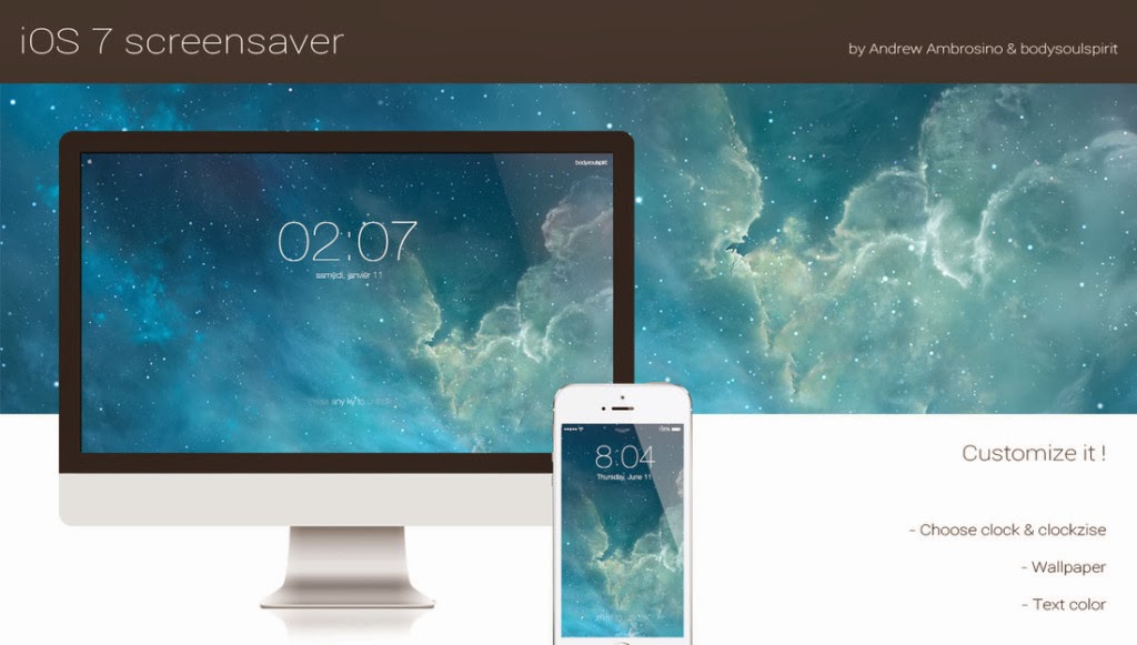 Give Your Mac A Beautiful iOS 7-Style Lock Screen With This Screensaver