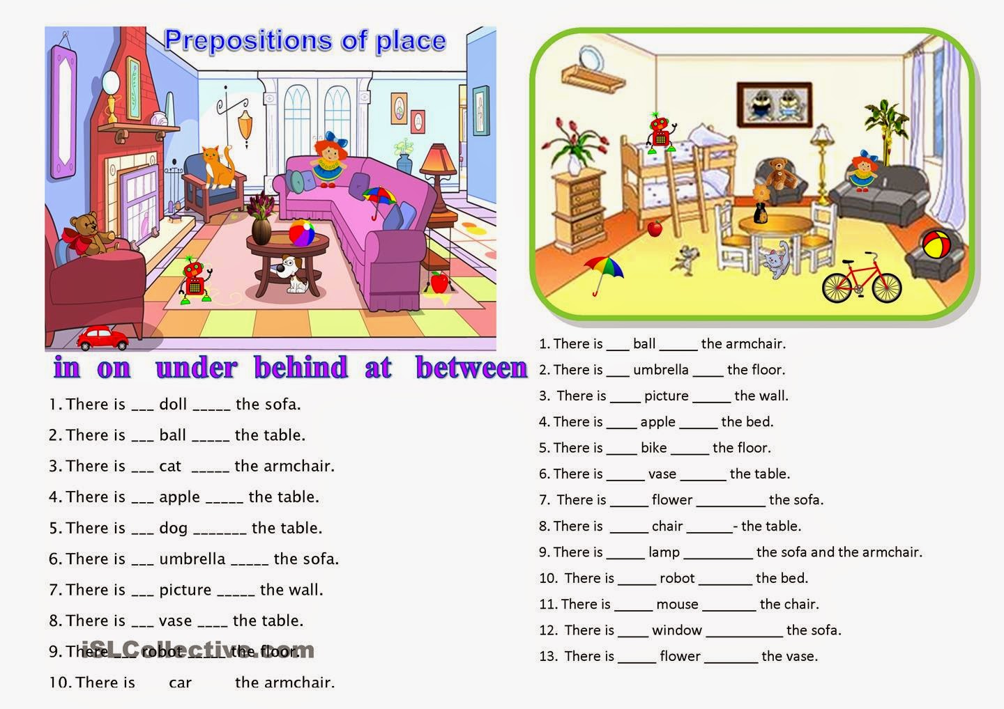 worksheet Preposition Worksheet Pdf teacher pablo de los santos septiembre 2015 prepositions of place