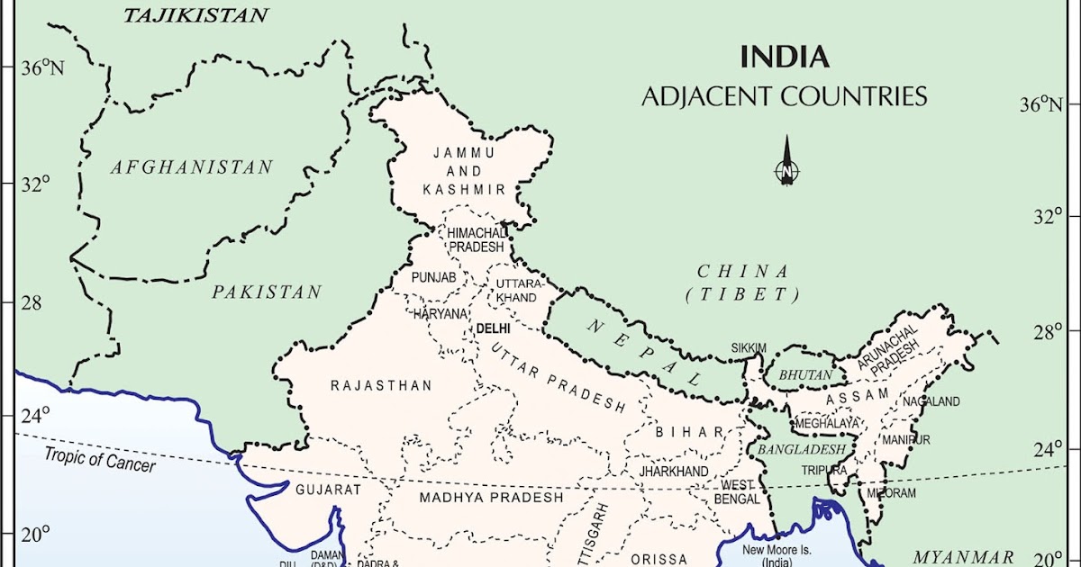 Maps and International Relations India and its neighbouring countries