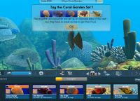 Oceano 3D con i pesci