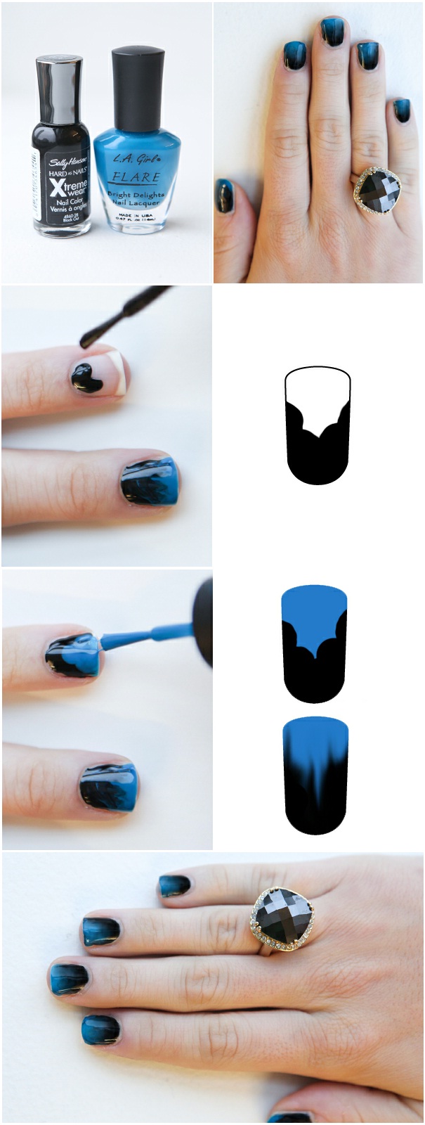how to Get cute Ombre Nails