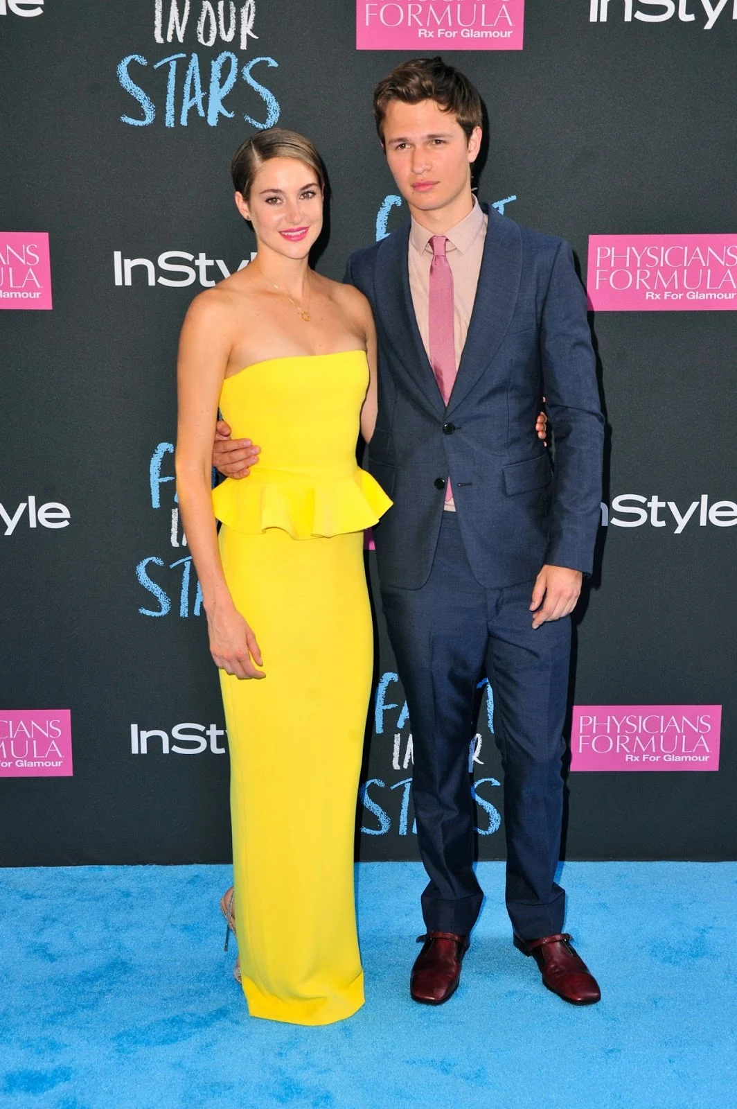 Shailene Woodley in a strapless Ralph Lauren dress at 'The Fault in Our Stars' NY Premiere