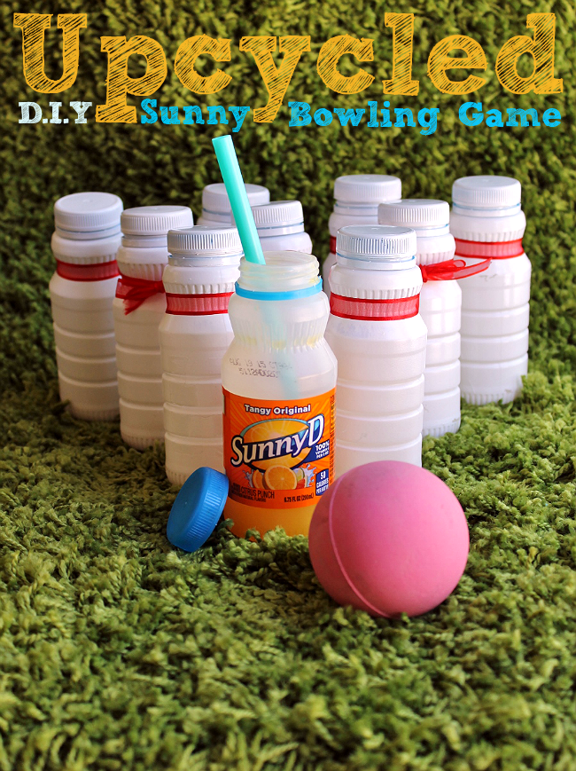Summer is #WhereFunBegins- Get your Summer started right with a 24ct case of SunnyD 6.75oz. bottles in Tangy Original for just $5.38 on rollback at Sam's Club. Upcycle this bottles into a Sunny Day Bowling game, piggy bank, paint jars, and more to kep the fun going all Summer long! #ad
