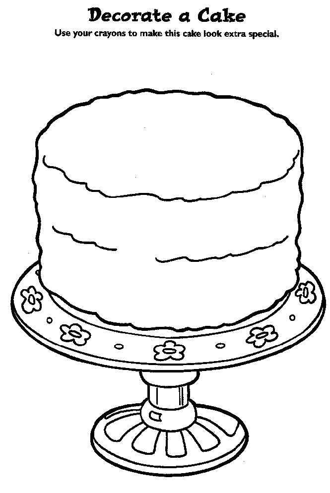 Birthday Coloring Pages : Cakes and Candles | Kids Coloring Pages