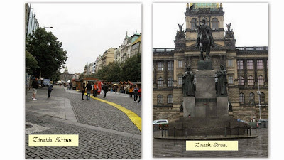 Praga. Piața Wenceslas și statuia Sf.Wenceslas din capătul pieței praga-piata-si-statuia-sf-wenceslas