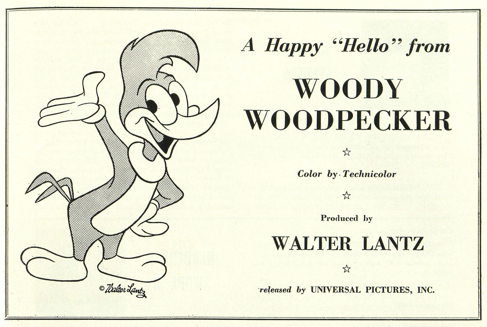 Tralfaz: Woody Woodpecker Arrives on TV