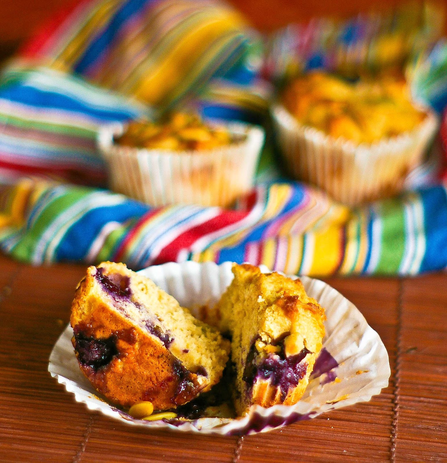 The Yum Yum Factor Blueberry Pumpkin Seed Muffins