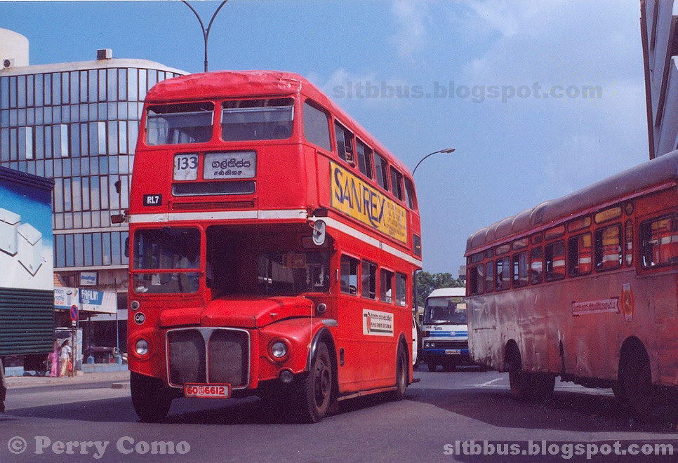SLTB buses ශ්‍රී ලංගම බස් AEC Routemaster doubledecker bus from PTS