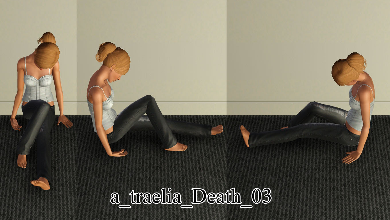 My Sims 3 Blog Law and Order Death Pose Pack by Traelia