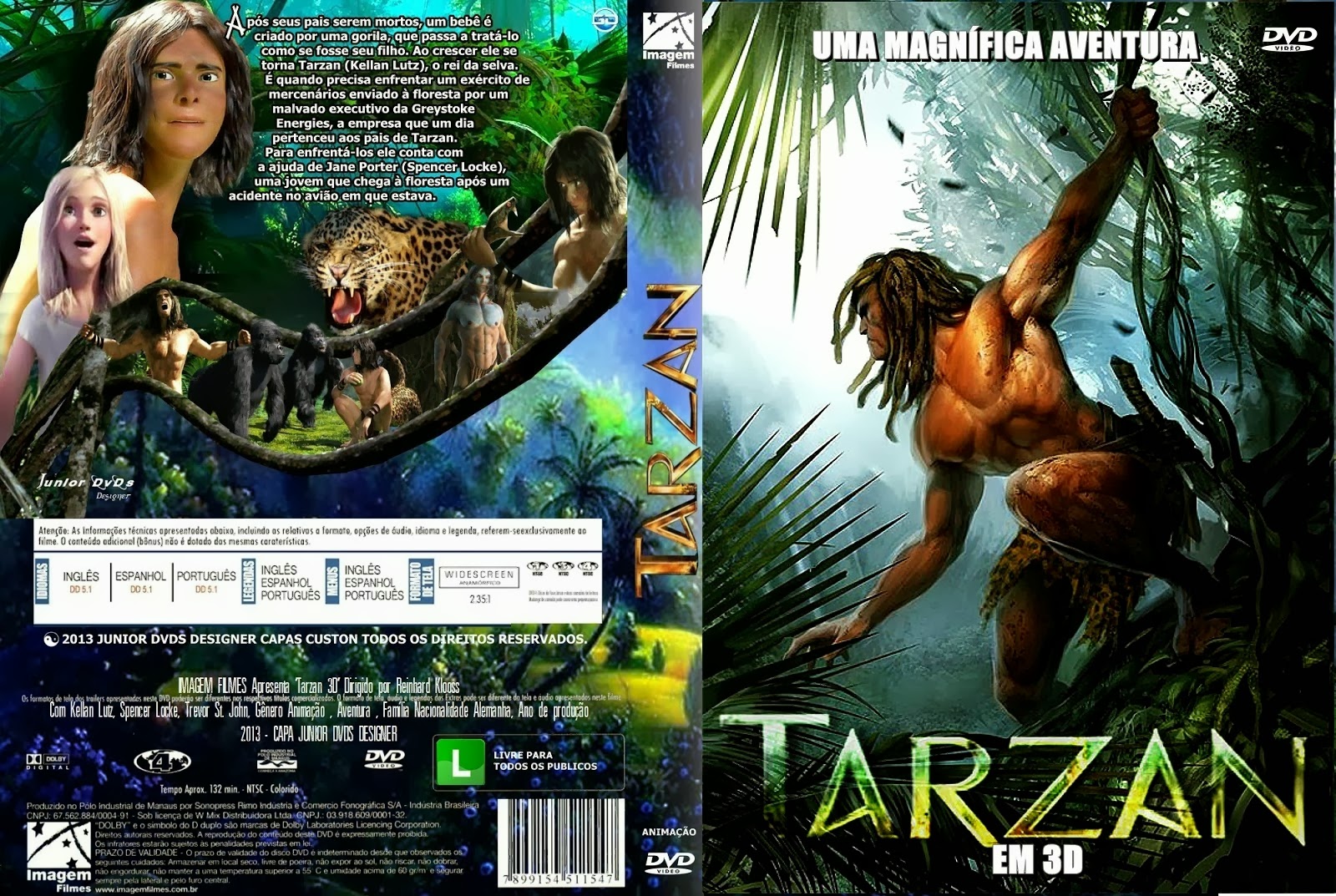 Baixar Tarzan A Evolução da Lenda Dublado Torrent AVI Legendado Online Capa