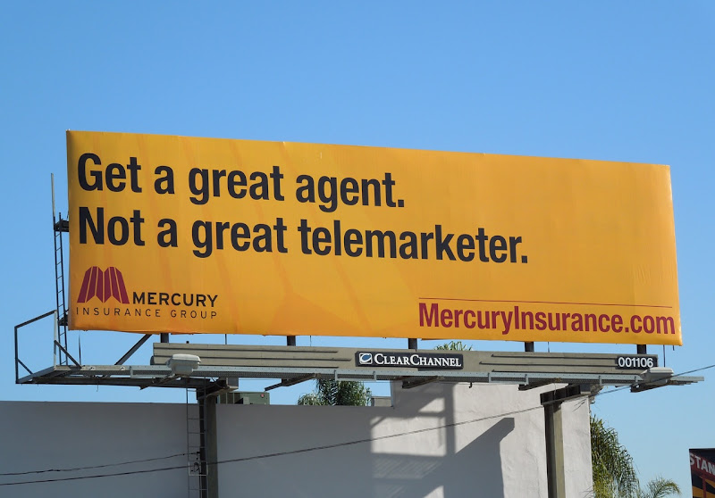Mercury Great Agent billboard