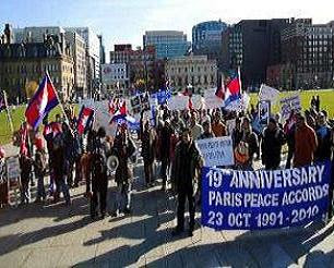 PEACE DEMONSTRATIONS IN OTTAWA, CANADA IN 2010