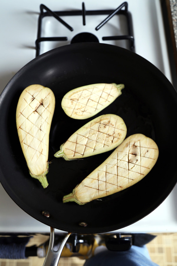 [Japanese Recipes] Nasu Dengaku Miso Glazed Eggplant All Asian