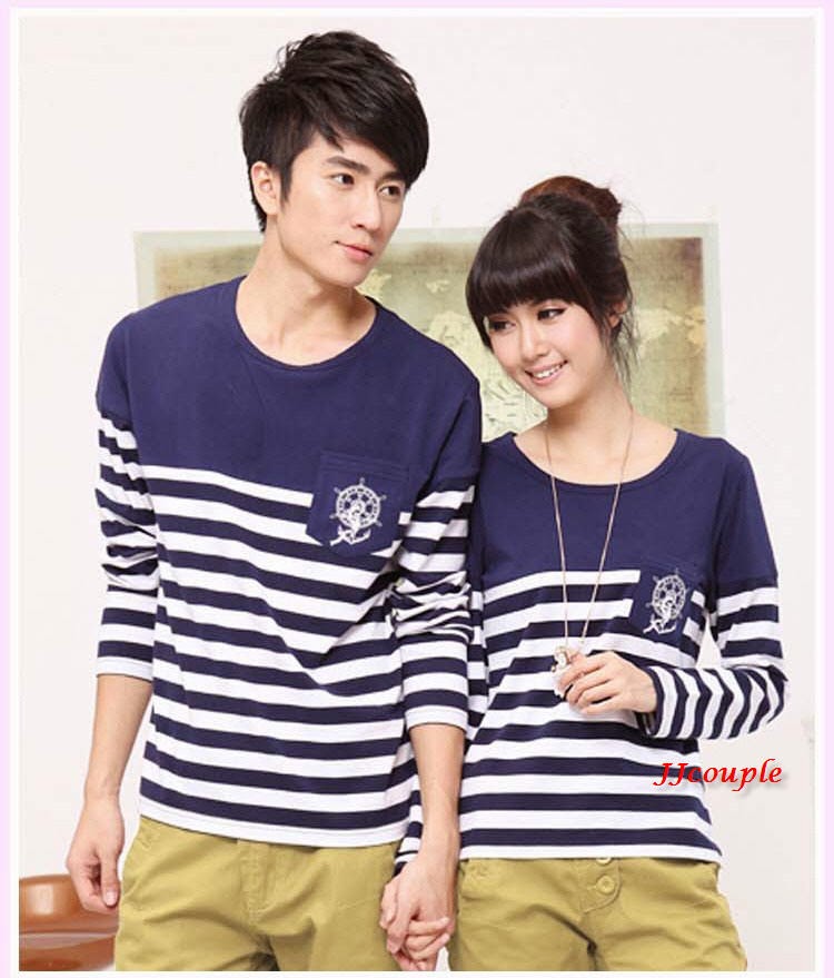 Baju Pasangan Model Pelaut Lengan Panjang Baju Pasangan Model Pelaut Lengan Panjang
