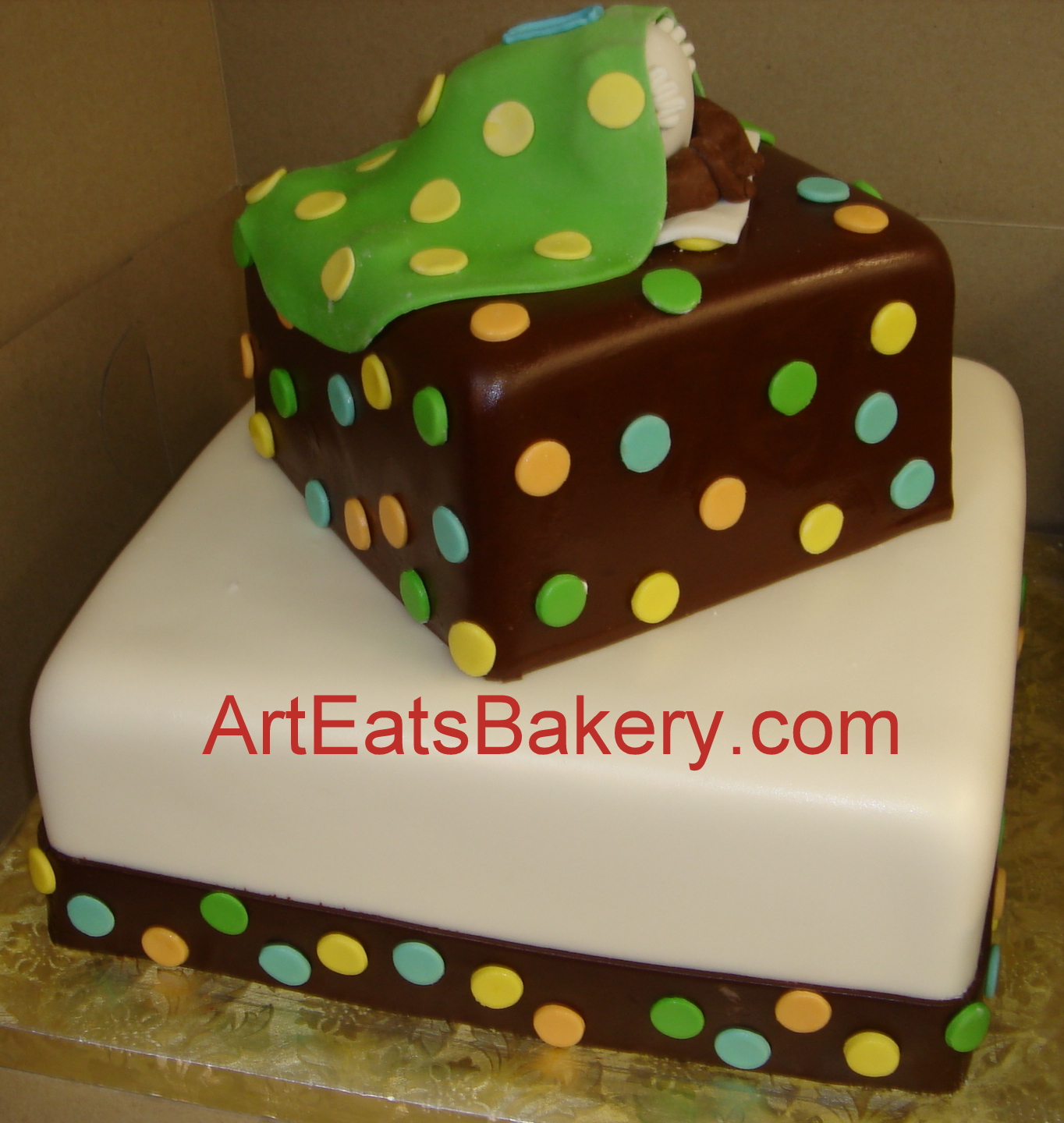 Art Eats Bakery custom fondant wedding and birthday cake Art Eats Bakery custom fondant wedding and birthday cake