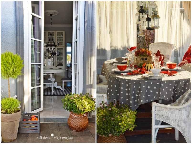 Mój dom Moje miejsce Jesienny taras i Green Canoe.
