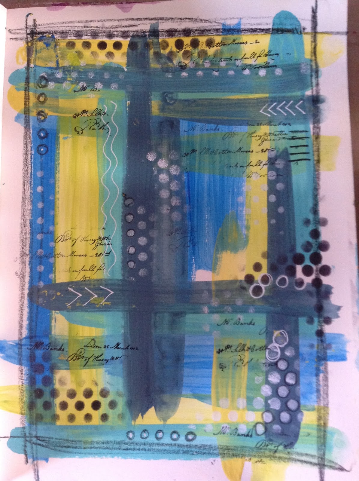 Mellifluous Meanderings Stencil Transfers