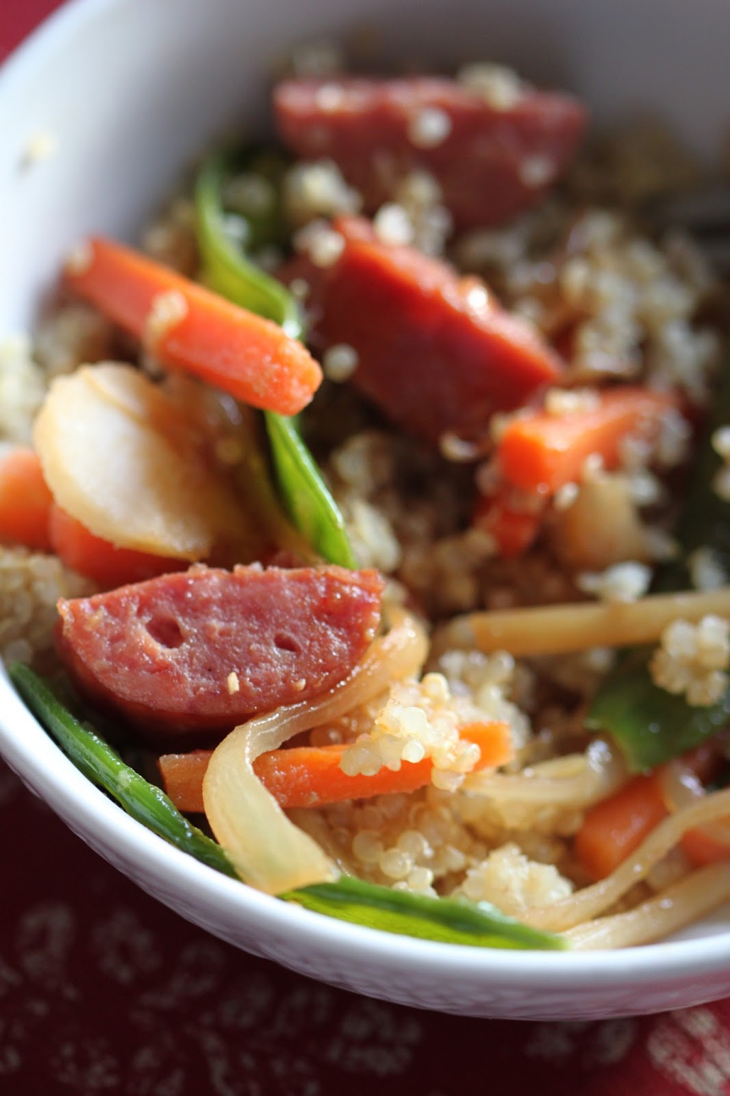Tortillas and Honey Kielbasa StirFry
