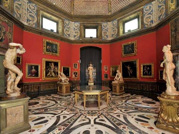 Uffizi Galleriet i Firenze, Italien Uffizi Galleriet i Firenze, Italien