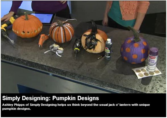 5 simple ways to Carve and Decorate your Pumpkins: VIDEO from Simply Designing #pumpkins #pumpkincarving #halloween #carvingpumpkins