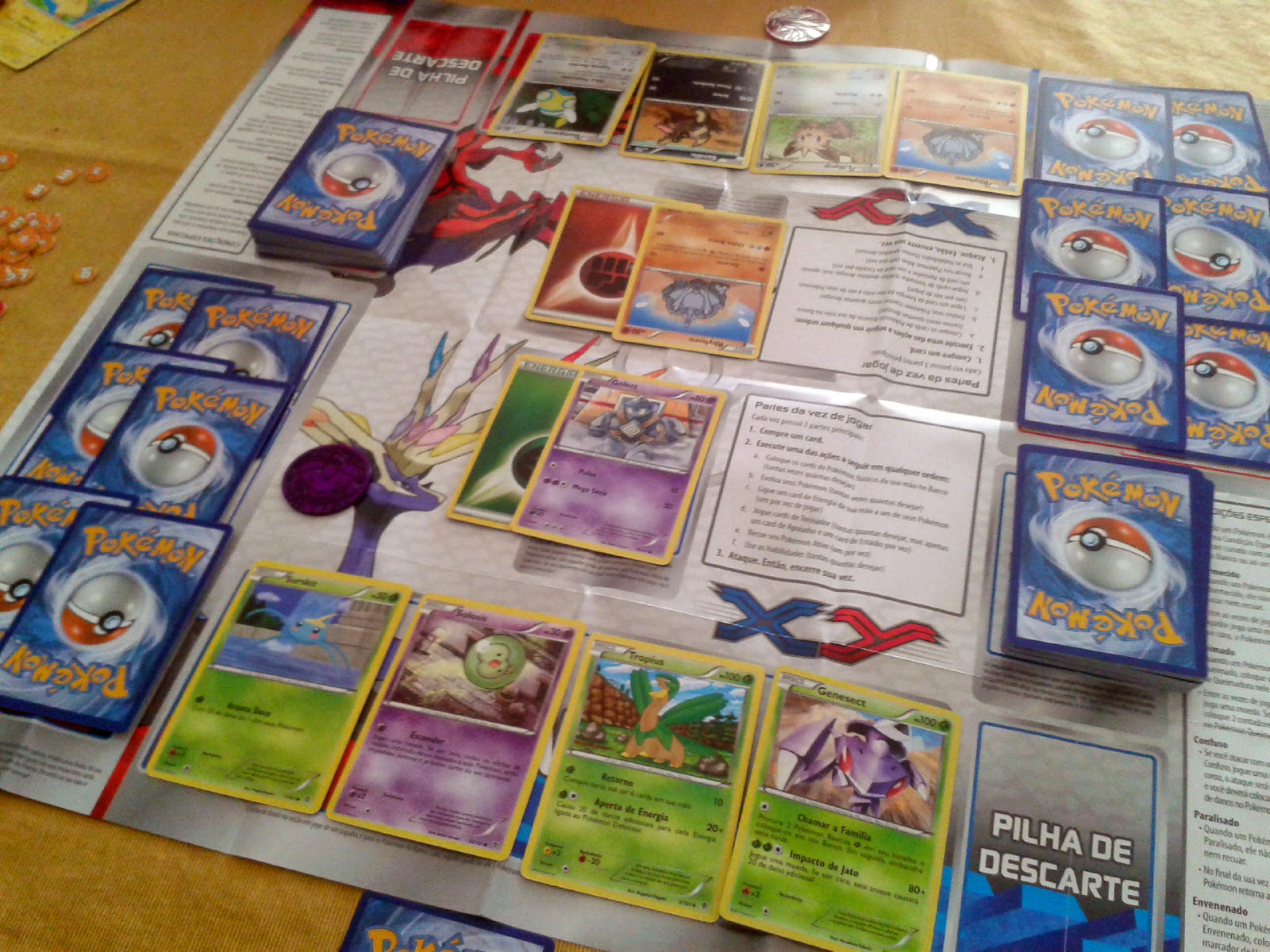 Cartinha Pokémon 60 Cartas Ilustradas Colecionáveis Jogo TCG