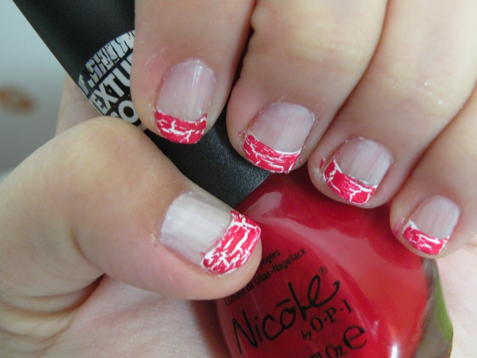Tips: Sally Hansen Xtreme Nails White On 2 coats and Nicole by OPI Red Tips: Sally Hansen Xtreme Nails White On 2 coats and Nicole by OPI Red