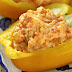 Puré de patatas con pimiento y ajos