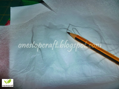 memindahkan pola ke kertas roti memindahkan pola ke kertas roti