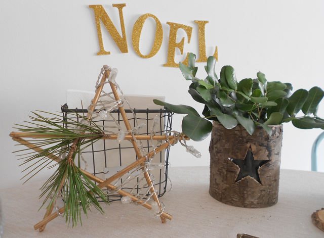 Mi mesa de desayuno en Navidad DIY estrella Navidad