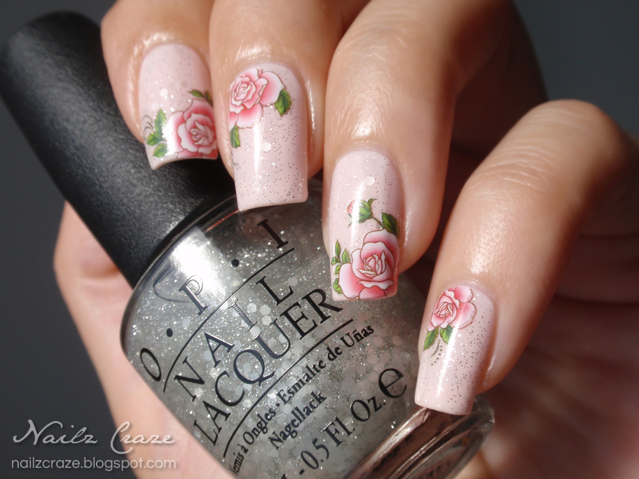 Delicate Roses Nail Art Nailz Craze