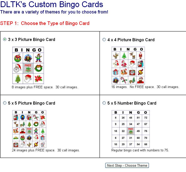 Teaching English in Primary School: Bingo cards