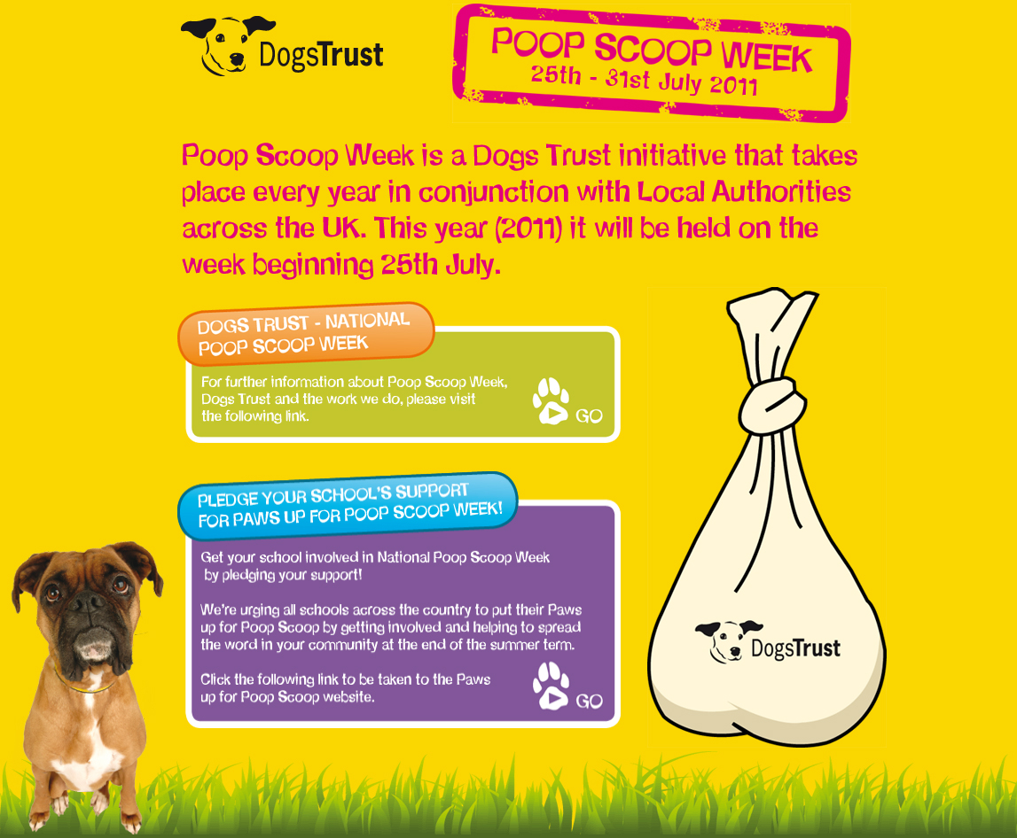 Dogs Trust Paws up for Poop Scoop Week!